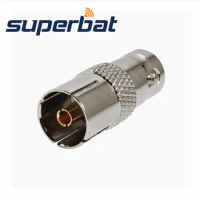 Superbat 10pcs DVB-T TV-Tuner Antenna Adapter BNC Female to DVB-T Jack Adapter Connector