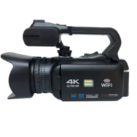 Wifi 4k camcorder video camera digital for Vlogging Live Stream with LED light
