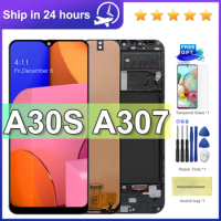 Tested For Samsung A30s A307F A307 A307FN LCD Display Touch Screen Digitizer Assembly Replacement For Samsung A30S LCD