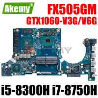 FX505GM Mainboard For ASUS FX505GM FX505G FX705GM FX705G FX86F Laptop Motherboard with i5-8300H i7-8750H CPU GTX1060-V3G/V6G