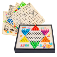 【拼創生活】五合一棋盤-跳棋/五子棋/象棋/飛行棋/軍棋(多合一棋盤 桌遊 遊戲棋 親子桌遊 棋盤 益智桌遊)
