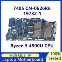 CN-0626R6 0626R6 626R6 Mainboard For Dell 7405 Laptop Motherboard With Ryzen 5 4500U CPU 19732-1 100% Fully Tested Working Well