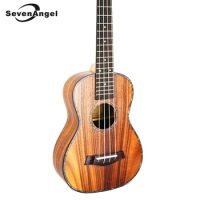 SevenAngel 23" Ukulele Concert Acoustic Mini Guitar KOA Sweet Acacia Wood Uke Rosewood Fretboard Electric Ukelele with Pickup