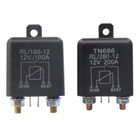High Current Relay Starting Relay 200A 100A 12V/24V Power Automotive Heavy Current Start Relay Car Relay Durable &amp; Firm &amp; Stable