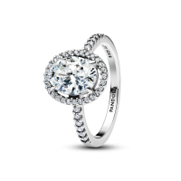 [CHÍNH HÃNG]Nhẫn Timeless Bạc Pandora Halo Đính Đá Lấp Lánh