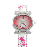 Hello Kitty進口精品時尚手錶-悠閒心情(白)