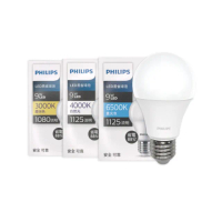 【Philips 飛利浦】4入組 易省 LED燈泡 9W E27 全電壓 LED 球泡燈(2024年最新款)