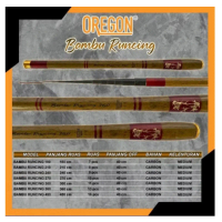 oregon bambu runcing joran tegek ruas pendek bahan carbon
