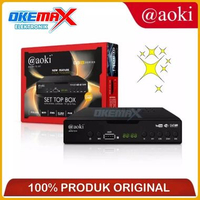 AOKI STB Set Top Box TV Digital Receiver Penerima Siaran Full HD SUPPORT Dongle Wifi DVB T2 ASTB-T2-