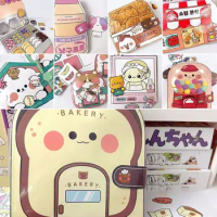 Paper Waffle Quiet Book Bread Fried Chicken Snack Bar Sticker Game. Colorful Convenience Store Cartoon Busy Book