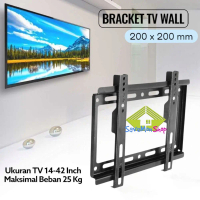 Bracket TV LED LCD Wall 14 - 42 Inch Standard VESA Mounting Dudukan Tembok