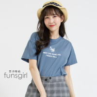 法鬥短袖T恤-3色 ~funsgirl芳子時尚【B191237】