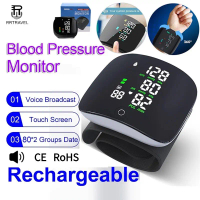 【Malaysia Stock】Rechargeable Wrist Blood Pressure Monitor High BP Test Machine sphygmomanometer