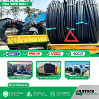 Selang Hitam Pipa Hdpe PN16 SDR11 Uk 2 Inch - Pipa Rollan Hdpe Merk Rucika /Harga 1 Roll 100mtr
