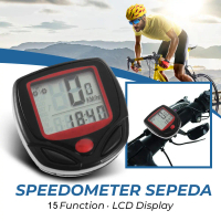 ABDI MALL- SunDING Speedometer Sepeda 15 Function LCD Display Bicycle - SD-548B