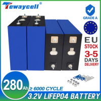 Tewaycell EU Stock 280AH Lifepo4 12V Rechargeable Battery Grade A Solar Energy Storage System TAX FREE 3-5 Day Fast Delivery