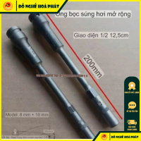 【Deal hot]】 【 Mẫu bán chạy】 Đầu tuýp đầu khẩu dài 1/2 inch dài 200mm Hotssman 8mm 10mm 12mm