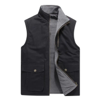 rompi pria Casual rompi jaket pria lapangan rompi motor Hitam Parasut rompi & gilet parasut taslan s