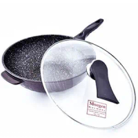Wajan Moegen Anti Lengket Teflon Marble Keramik Germany Wok Pan 30 Cm