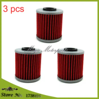 3 pcs Oil Filters For Kawasaki KX250F KX250 Suzuki rmz 250 450 EVO 300 250 4 Stroke