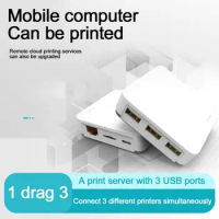 Mini Np332 3 USB Ports Network Print Server Usb 2.0 Print Server For Wondows Xp IOS And Android S0V7