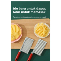Pisau Gelombang Kentang Serigala Alat Potong Sayur Rumah Tangga Super.Alat Potong Kentang Serigala G