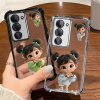 Suitable for[Redmi 15 4g,Redmi 15 5G] phone case TPU Anti-drop Anti-slip Color Heart Girl Anti-finge