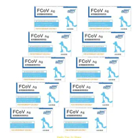 10 Pcs Pet Test Strips for Dogs, Cats Pets Testing for FCOV Test for Dogs Canine Rapid Test Testing Kits