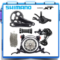 Shimano Deore XT M8100 1X12 Groupset 12Speed Shift Lever Rear Derailleur CN Chain 12V 10-51T Cassette Crankset MT800 Brake 12S