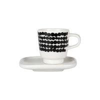 WHITE SIIRTOLAP. ESPRESSO CUP+SAUCER