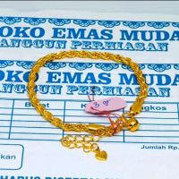 GELANG TAMBANG BRACELETS PERHIASAN WANITA BERLAPIS EMAS MUDA DENGAN KADAR 18K TERMURAH terpercaya co