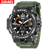 SMAEL Smael Cross-Border Hot Men's Army Style Watch Waterproof Electronic Sport Watch Luminous Alarm Watch Wholesale
