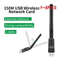 1~5PCS 150Mbp USB Wifi Adapter Ethernet USB WiFi Receiver For DVB DVB TTop Box High Speed For Freesat V7S V8 Super Tv Box