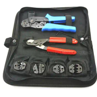 Crimping Tool Set/kit SN-02C with cable cutter,crimping plier&amp; replaceable crimping die sets/jaws,terminal hand tools,crimpers