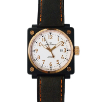 (福利品) REVUE THOMMEN 梭曼錶 Instrument系列 自動機械腕錶 白面x方框/44x44mm (16576.2583)