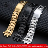 Watch bracelet for casio G-shock GMW-B5000 watch band Solid steel strap small square wristband watch Accessories waterproof wris