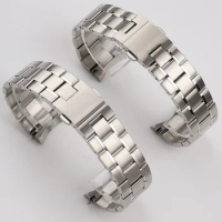 Arc mouth stainless steel bracelet for TAG Heuer Carlisla series metal series watchband accessories 22mm men's steel watch strap