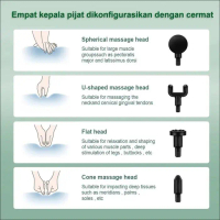 Diskon Sale Alat Pijat Getar Elektrik Massage Gun 4 In 1 Electric Portable Usb Kabel Alat Terapi Oto