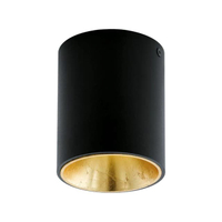 โคมไฟติดเพดาน LED POLASSO 94502 สีดำ-ทอง