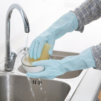 清潔橡膠手套【C010】台灣出貨 居家  加厚清潔塑膠手套 洗碗洗廁所乳膠手套 家務手套 冬天必備 貴婦手必備