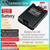 CameronSino Battery for LXE MX9 MX9H MX9A1B1B1F1A0US MX9380 MX9381 fits Honeywell 161888-0001 SB-MX9-L Barcode Scanner battery