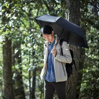 Amvel - Amvel HEAT BLOCK x CORDURA®│超強防UV材質摺疊雨傘││ 縮骨遮 │短遮│摺疊傘│超輕傘│跣水傘│日本傘│防黑傘│超輕雨傘│多骨傘│雙人傘[手動款黑色]