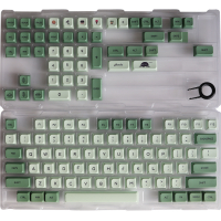 [New] Cross-Border 124 Key Matcha Theme PBT Sublimation Keycap XDA Highly English Thai Japanese Kore