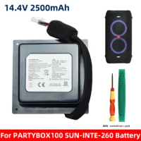 Speaker Battery 14.4V 2500mAh SUN-INTE-260 Replacement Battery For JBL PartyBox 100 PARTYBOX-100 Bluetooth Speaker Battery