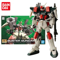 Bandai Genuine Gundam Model Kit Anime Figure HG SEED R03 Buster Gundam Collection Gunpla Anime Action Figure Toys for Children