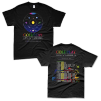 high quality READY STOCK Top Quality Metal Band  Tshirt Custom Print Streetwear COLDPLAY Live In Mal