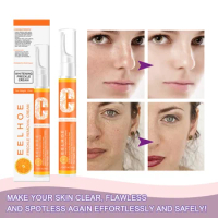 EELHOE Freckle Removal Cream VC Whitening Pen Brighten Skin Fading Freckle Pigmented Melanin Spots Beauty Face Care Wholesale