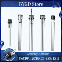 ก้านต่อ ER ความแม่นยำ 0.003 C10 C12 C16 C20 C25 ER8 ER11 ER16 ER20 ER25 BT ER ก้านต่อผู้ถือเครื่องมื