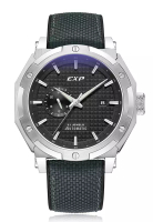 Expedition Expedition Limited Edition Jam Tangan Automatic Pria Black Dial Silicone + Nylon Strap - 