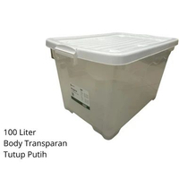 Gessler Box Container 100 Liter, 40 Liter, 60 Liter Plastik Dengan Roda Kuat Box Serbaguna 100 Liter